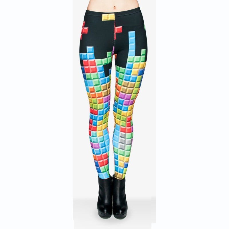 Regular Leggings (8-12 UK Size) - Blocks