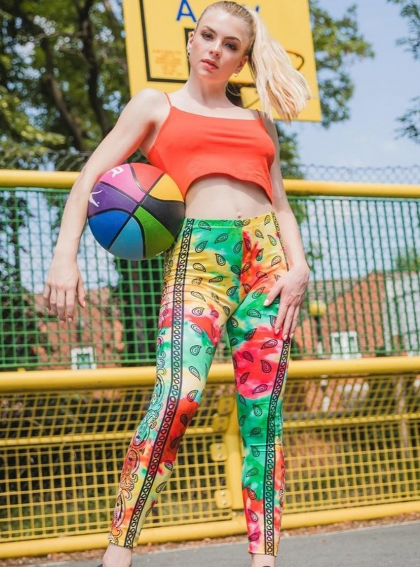 Regular Leggings (8-12 UK Size) - Bandana Tie Dye